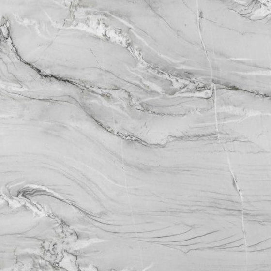 Marble-patterned tile with gray and white colors