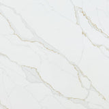 White marble tile with gold veining